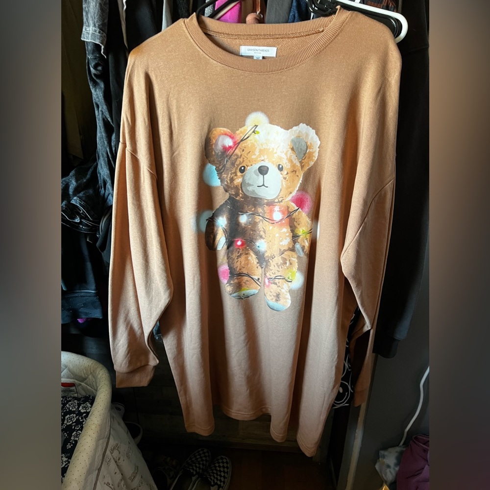 NWT Greyson Threads teddy wrapped in lights